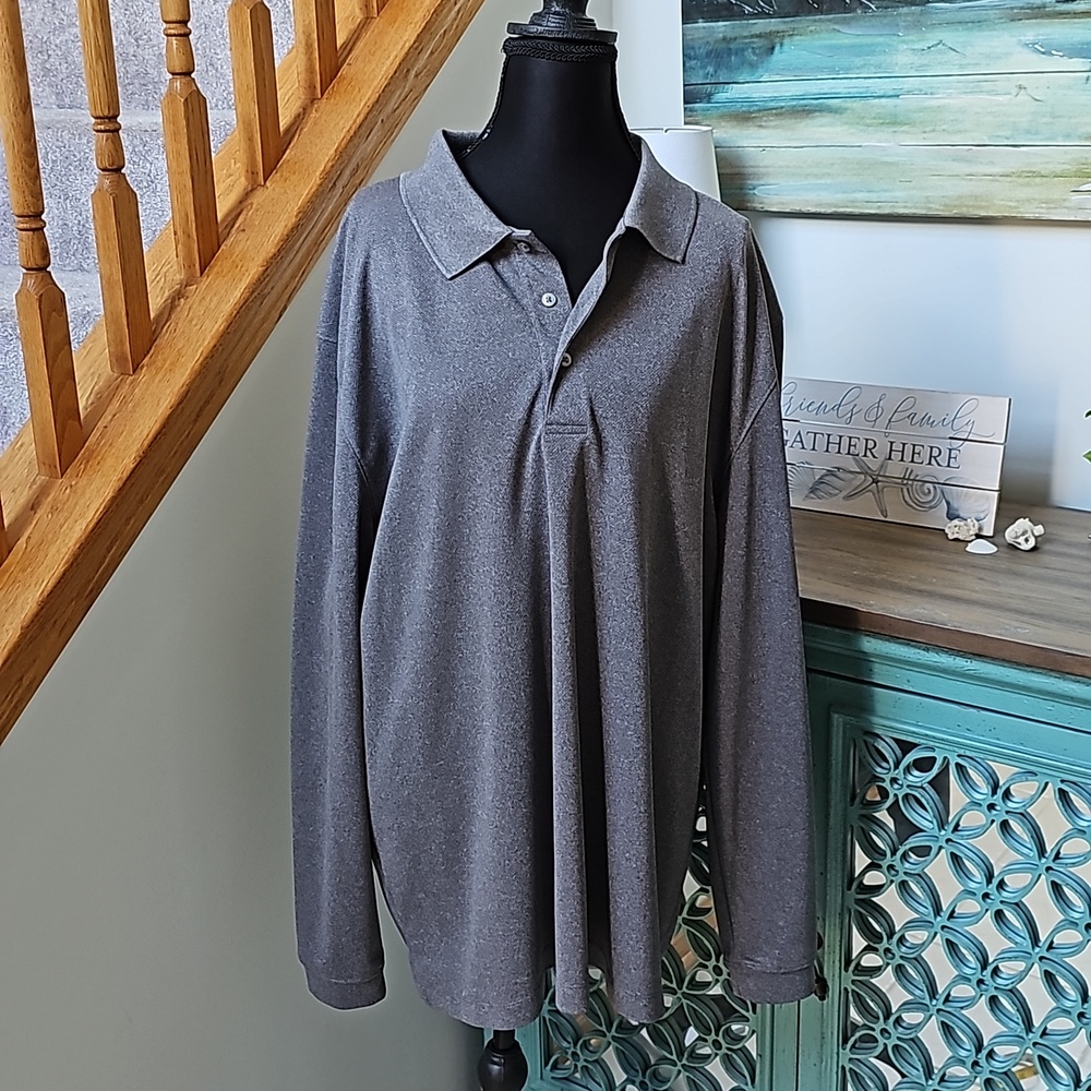 Mens Long Sleeve Polo XXL